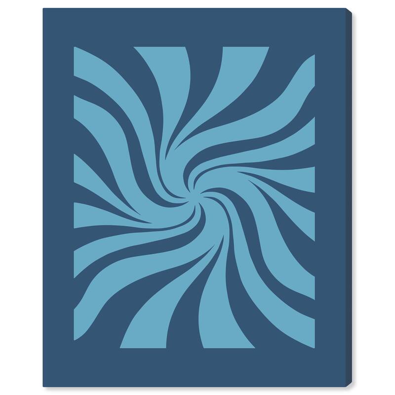 Carnaval Retro Blues Canvas by Art Remedy, Gallery Wrapped - 24" x 30"