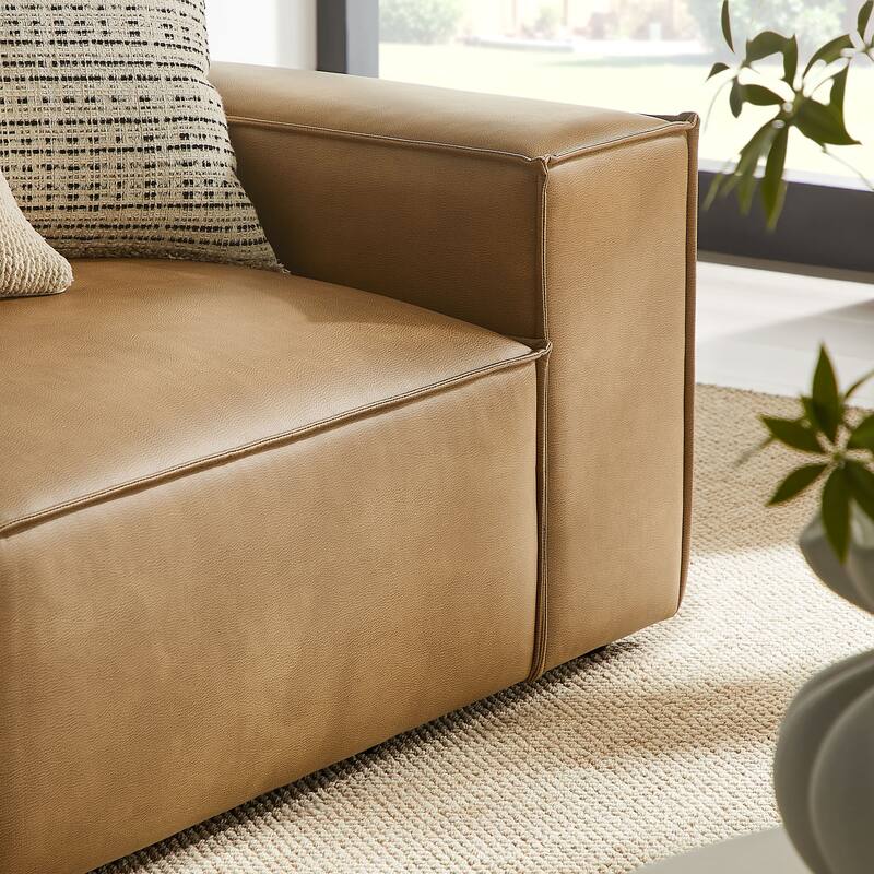 Restore 2-Piece Vegan Leather Modular Loveseat