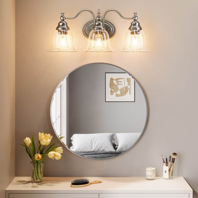 3-Light Bathroom Light Fixtures, Modern Vanity Light