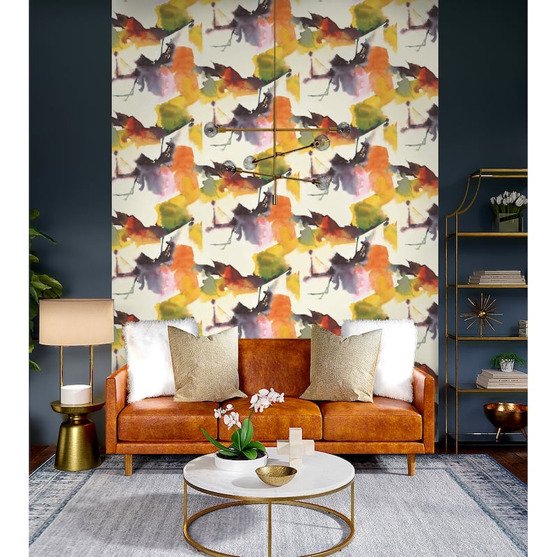 Harry & Grace Watercolor Block Peel and Stick Wallpaper