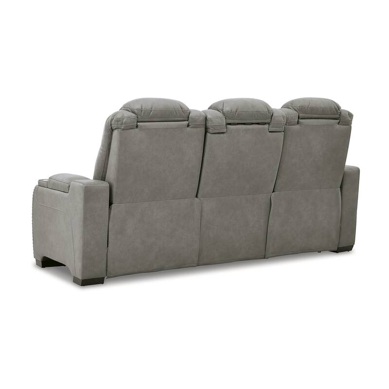 Signature Design by Ashley The Man-Den Gray 2-Piece Upholstery Package - 85"W x 40"D x 43"H
