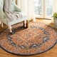 preview thumbnail 32 of 102, SAFAVIEH Evoke Jacki Vintage Boho Medallion Rug 3' Round - Blue/Orange - Round