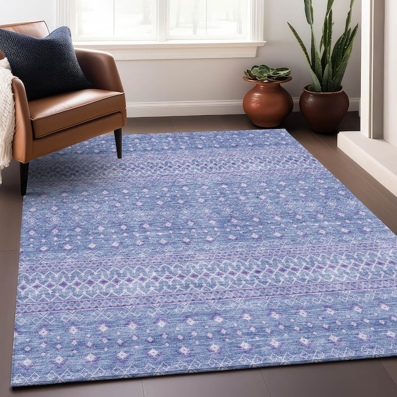 Premium Washable Super Soft Boho Geo Mayfield Rug