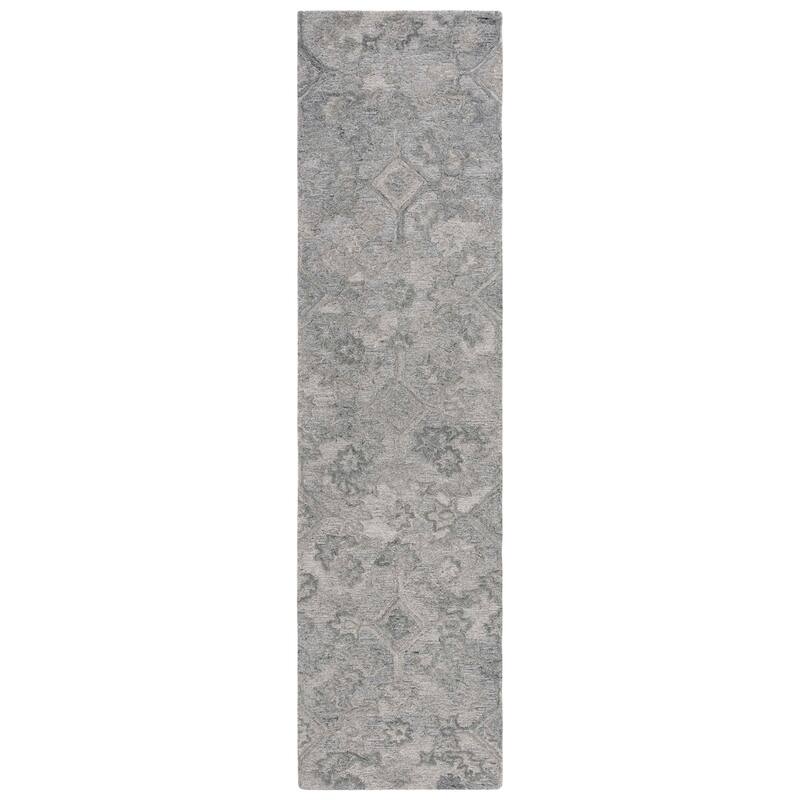 SAFAVIEH Handmade Metro Ranya Modern Wool Rug - 2'3" x 9' Runner - Grey