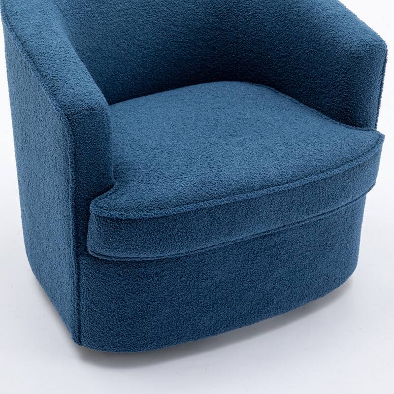 SEYNAR Modern Boucle Upholstered 360 Degree Swivel Accent Club Chair Set of 2