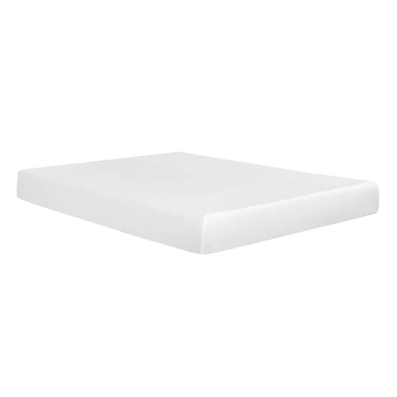 Bree 8 Inch Plush XL Twin Size Mattress with Gel Foam, Aloe Vera Infused - Full XL - White