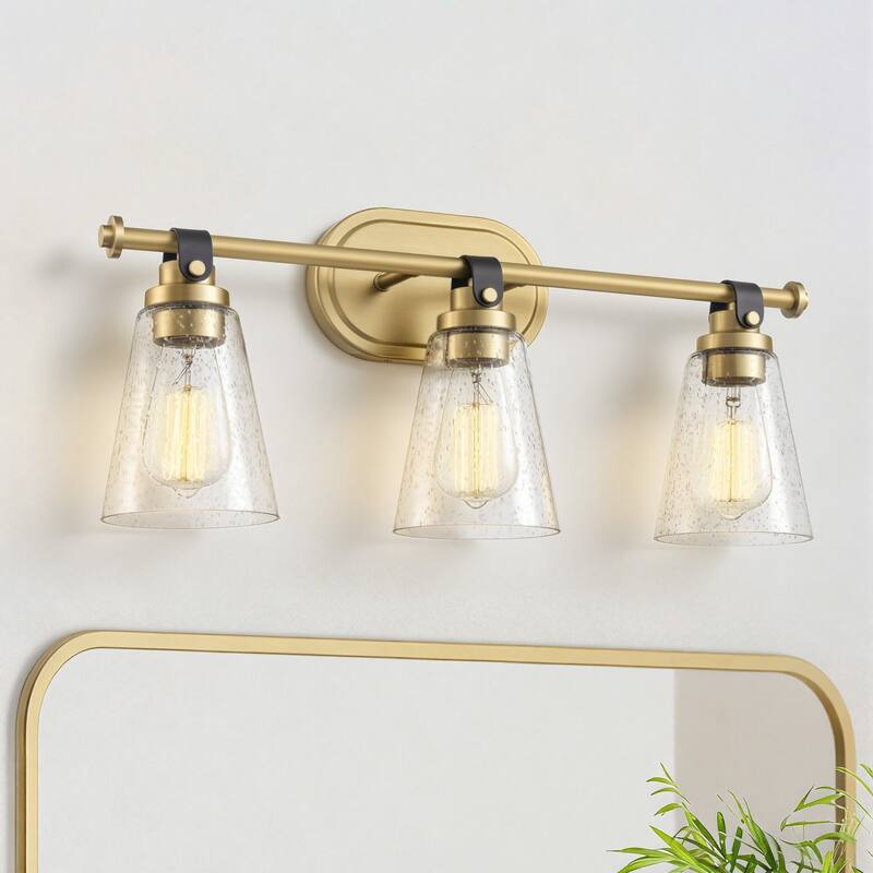 Modern Vanity Light Wall Mount Sconces with Glass Shade
