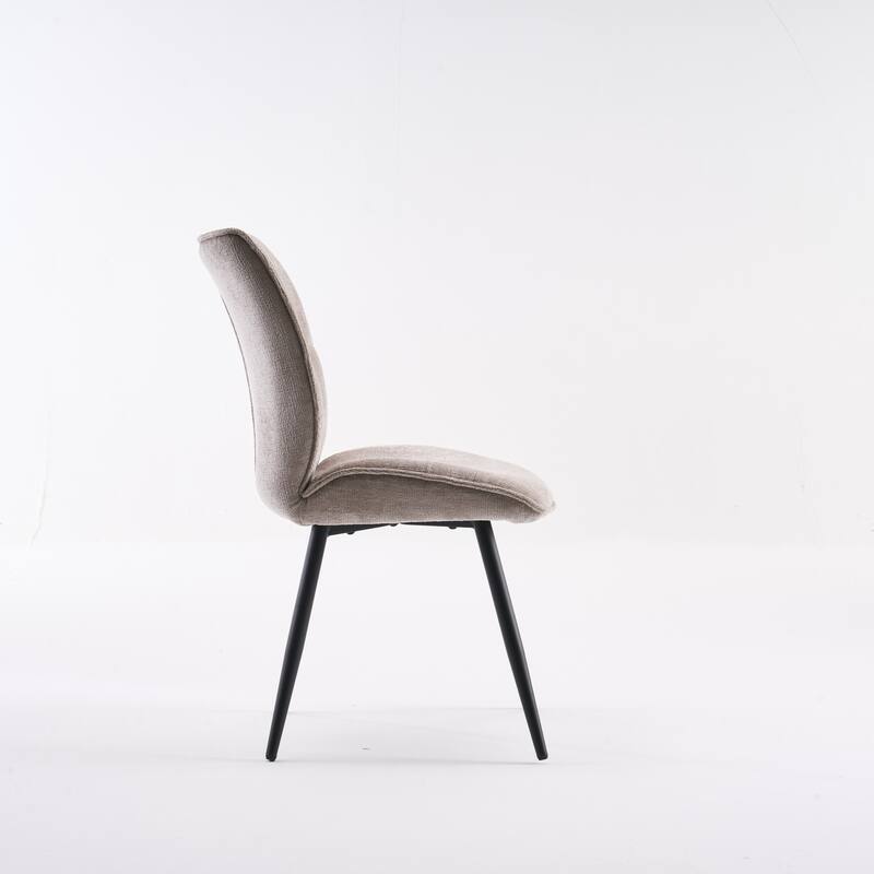 Dining Chairs Set of 2, Armless Kitchen Chairs, Soft Cushion