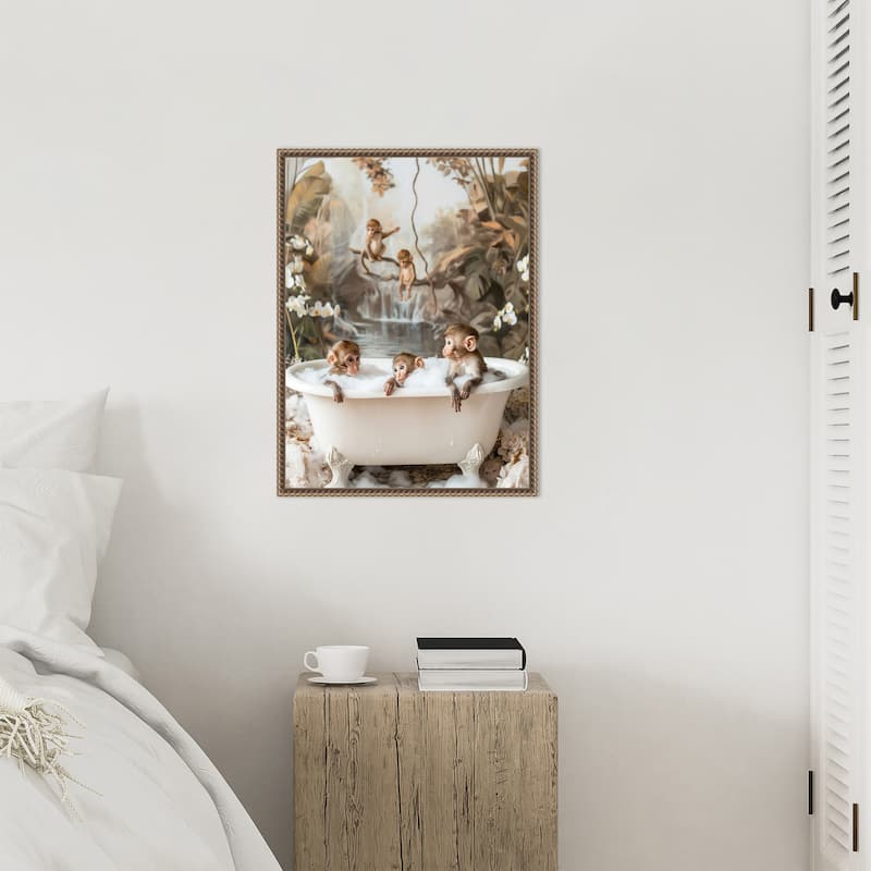 Jungle Spa by Niky Rahner Framed Canvas Wall Art