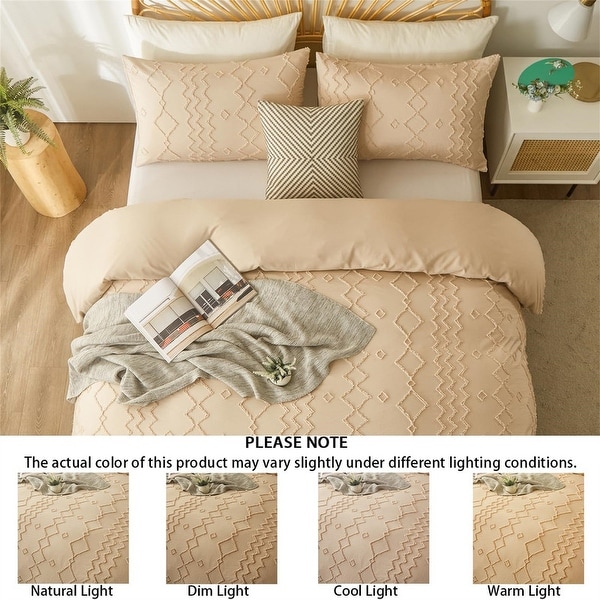 3PCS Soft and Breathable Textured Shabby Chic Bedding Set On Sale Bed Bath Beyond 39969702