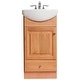 preview thumbnail 9 of 13, Fine Fixtures Petite 16-inch Bathroom Vanity with Vitreous China Sink Top