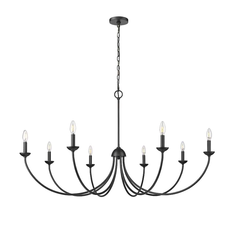 Millennium Lighting 12408 Huxley 8 Light 52" Wide Taper Candle Style