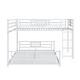 preview thumbnail 22 of 24, L-shaped Metal Twin over Full Size Bunk Bed
