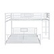 preview thumbnail 10 of 26, Contemporary Modern Design L-shaped Twin over Full Size Bunk Bed,Sturdy Metal Construction and Safety Guaranteed
