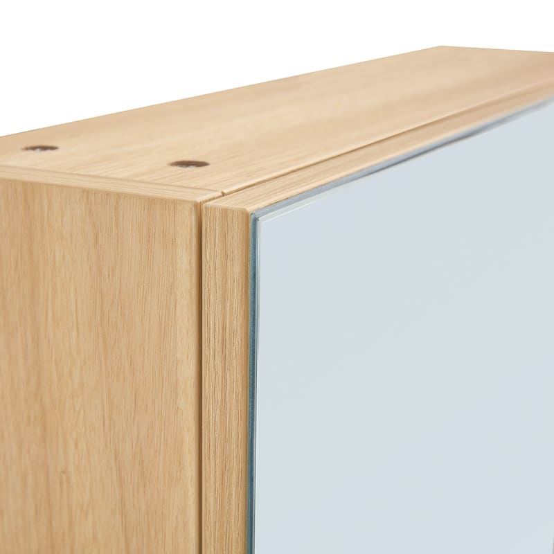 Wall-Mounted Bathroom Mirror Cabinet with Shelves, Towel Rack, and Storage Compartments，Over the Toilet Medicine Cabinet
