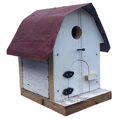 Barn Wood Small Hip Roof Barn Bird House