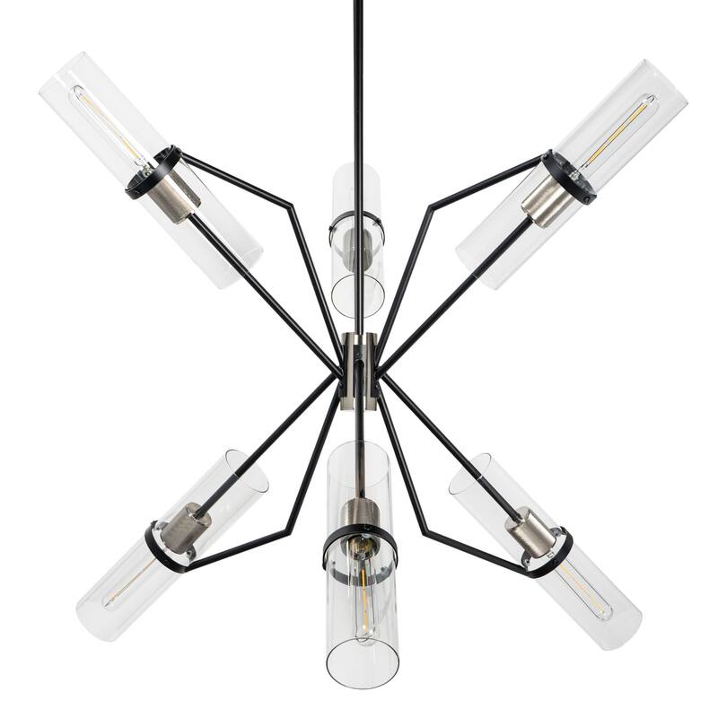 Everly 6 Light Chandelier Modern Sputnik Chandelier - 38 x 38 x 20