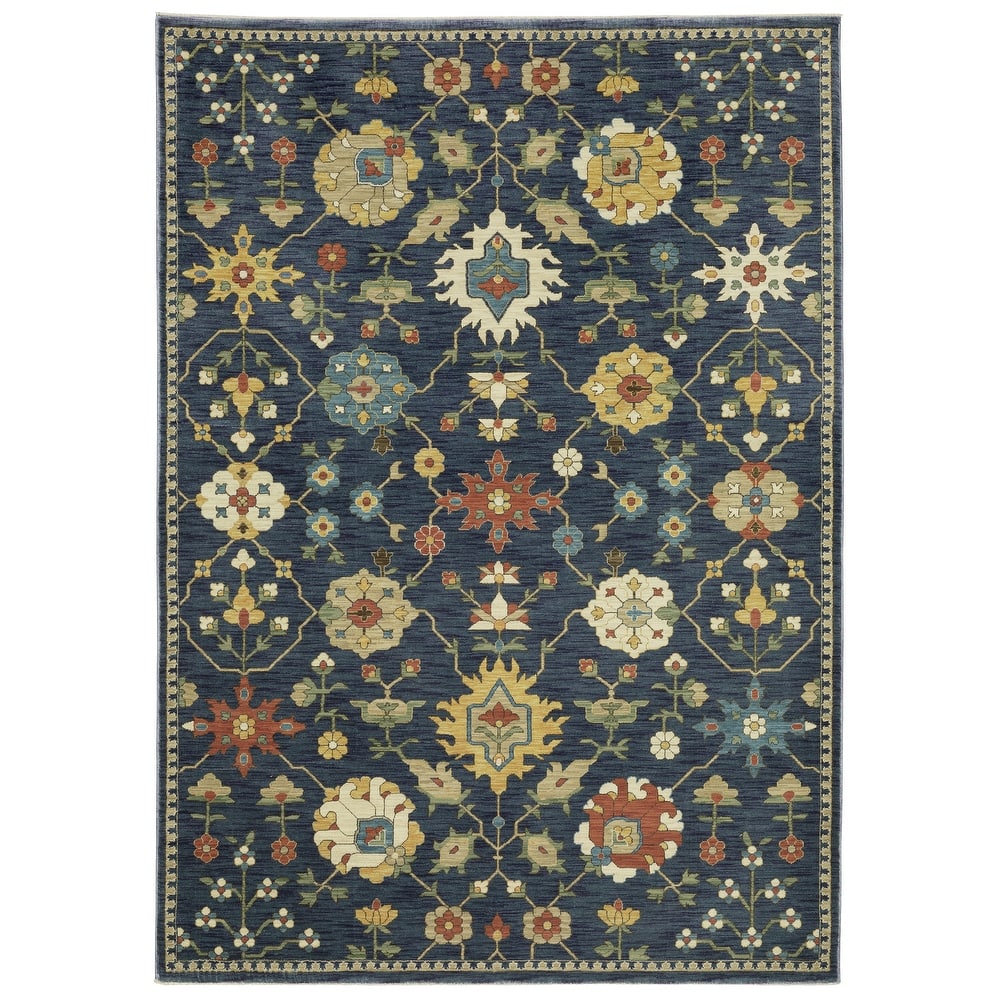 Style Haven Federica Bohemian Oriental Fringe Edge Area Rug