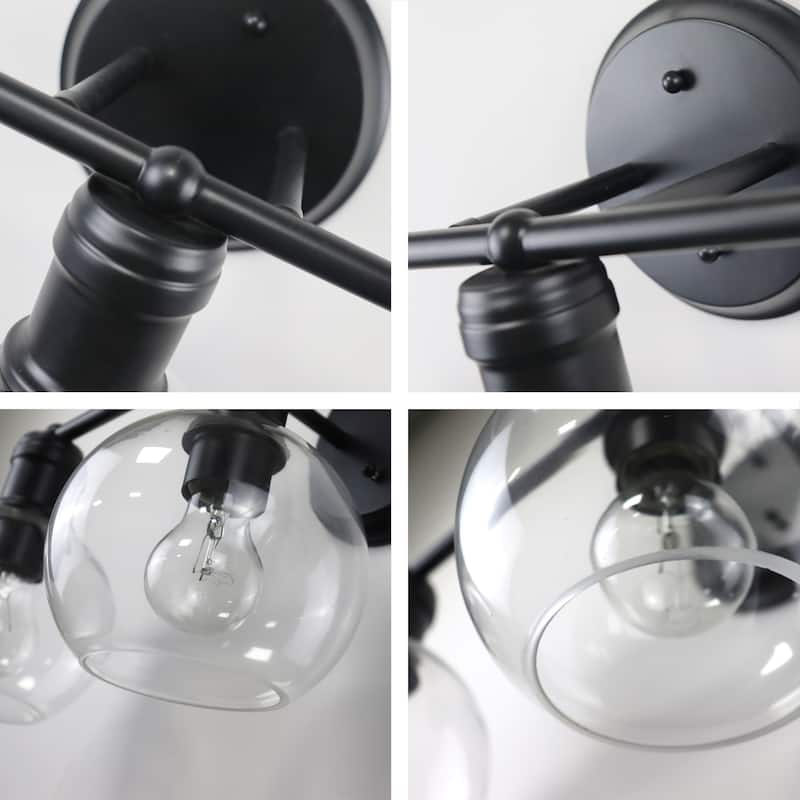 Bath/ Vanity Fixture w/ Clear Globe Glass
