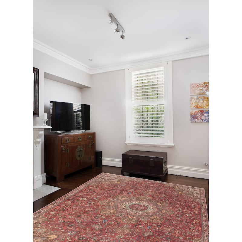 ECARPETGALLERY Hand-knotted Antalya Vintage Red Wool Rug - 7'8 x 10'6