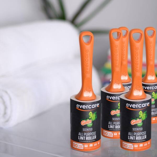 Evercare Gain Scented All Purpose Travel Lint Rollers Bed Bath