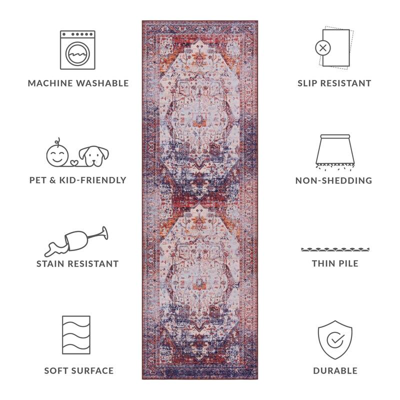 SAFAVIEH Tucson Marilia Transitional Machine Washable Rug