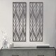 preview thumbnail 1 of 4, 2-Piece Madison Park Florian 24 in. W x 36 in. H Grey Laser Cut Wood Panel Wall Decor Set, Wood Wall Art Unframed - Reclaimed Grey