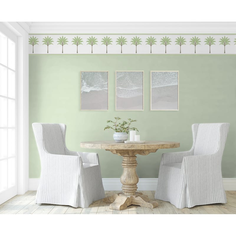 Harry & Grace Montgomery Palm Peel and Stick Wallpaper Border