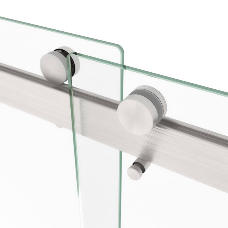 60"W x 74"H Frameless Double Sliding Shower Door with 5/16" Tempered Glass - 60'' x 74''