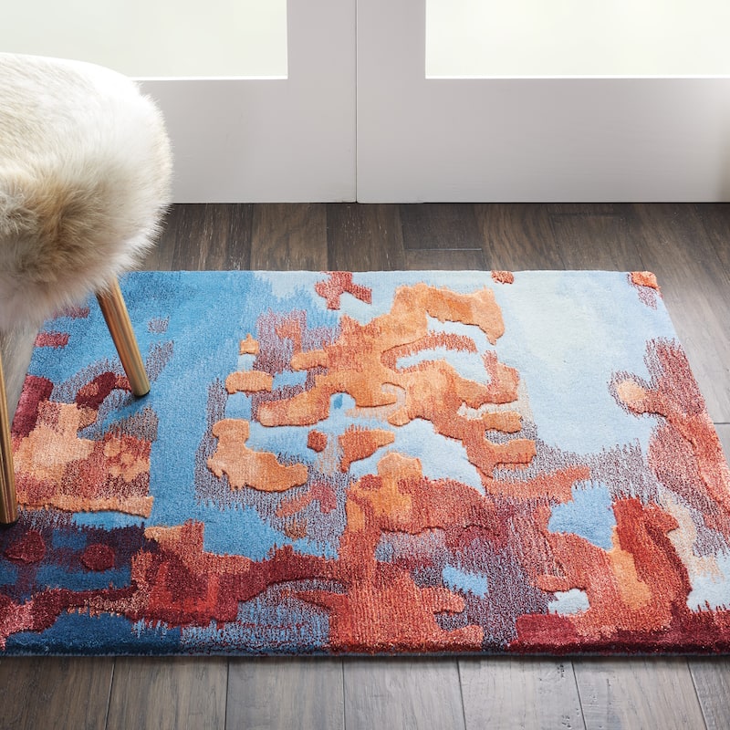 Nourison Hand-tufted Prismatic Modern Abstract Area Rug
