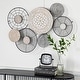 preview thumbnail 1 of 18, Black Metal Handmade Plate Home Wall Decor with Intricate Pattern Black