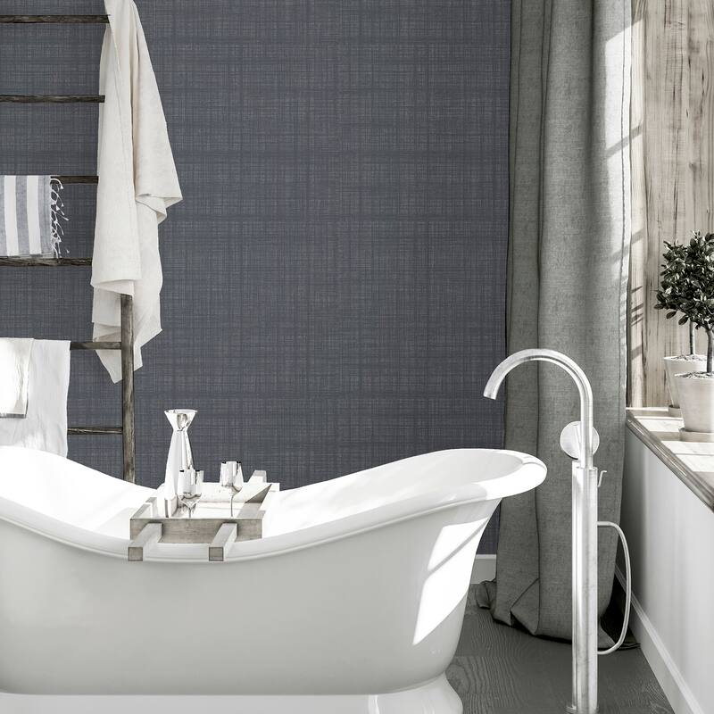 Arthouse Rafe Grey Woven Texture Wallpaper