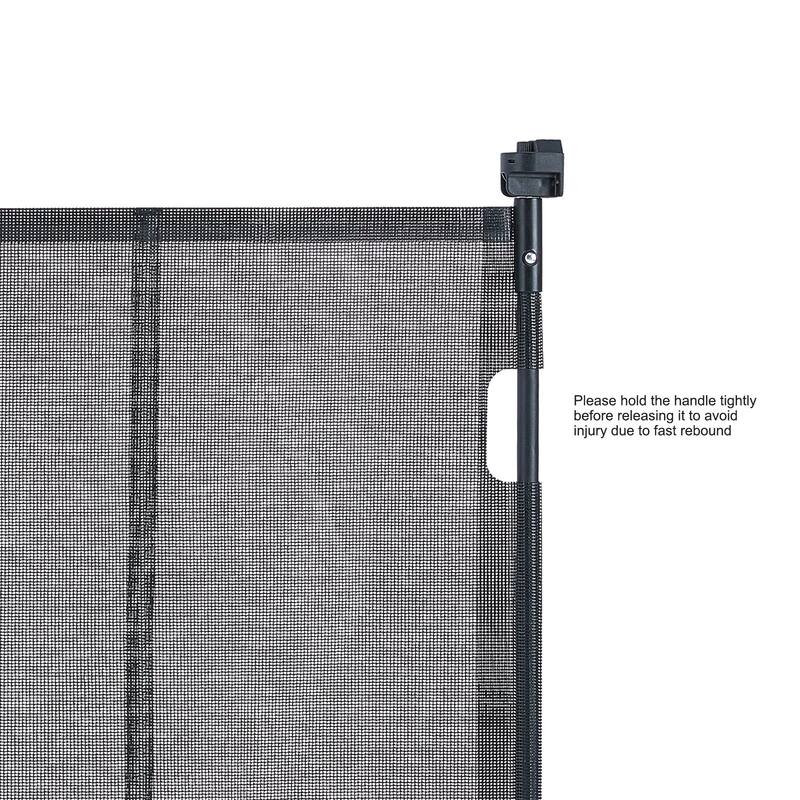 Mesh Foldable Wide Retractable Baby Gate Suitable for Playrooms Kitchens Or Hallways