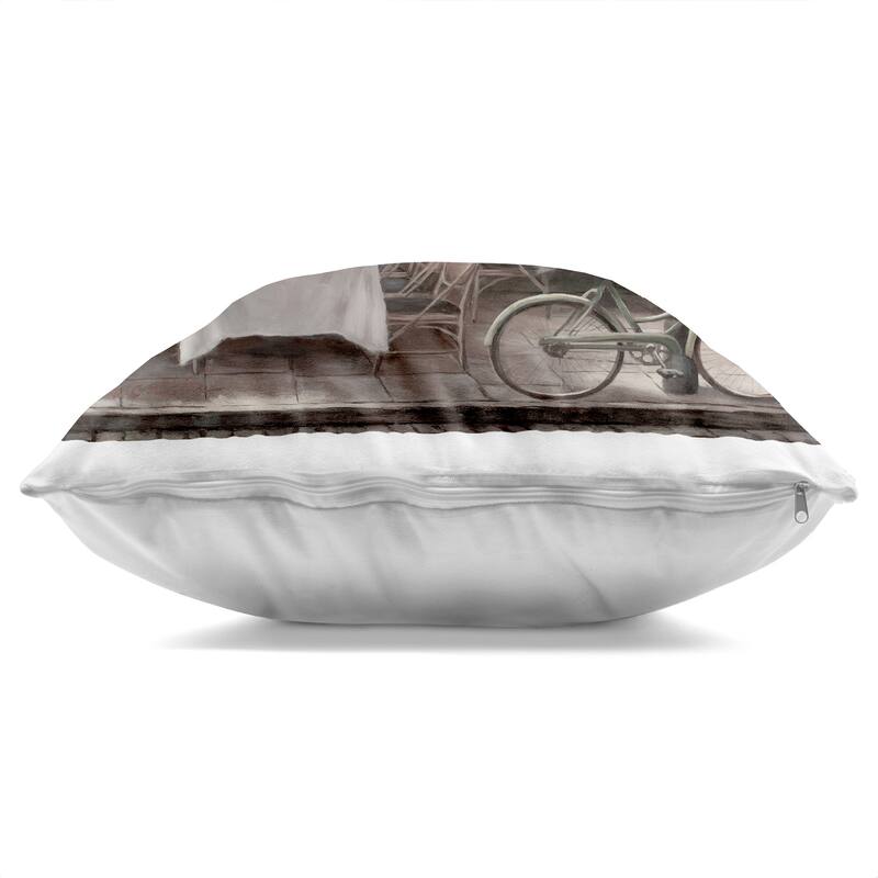 Stupell Outside Dining Bistro Decorative Printed Throw Pillow Design by T.C. Chiu