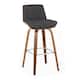 Option Charcoal Fabric/Walnut/Chrome Metal
