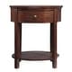 preview thumbnail 14 of 55, Fillmore 1-Drawer Oval Wood Shelf Accent End Table by iNSPIRE Q Modern