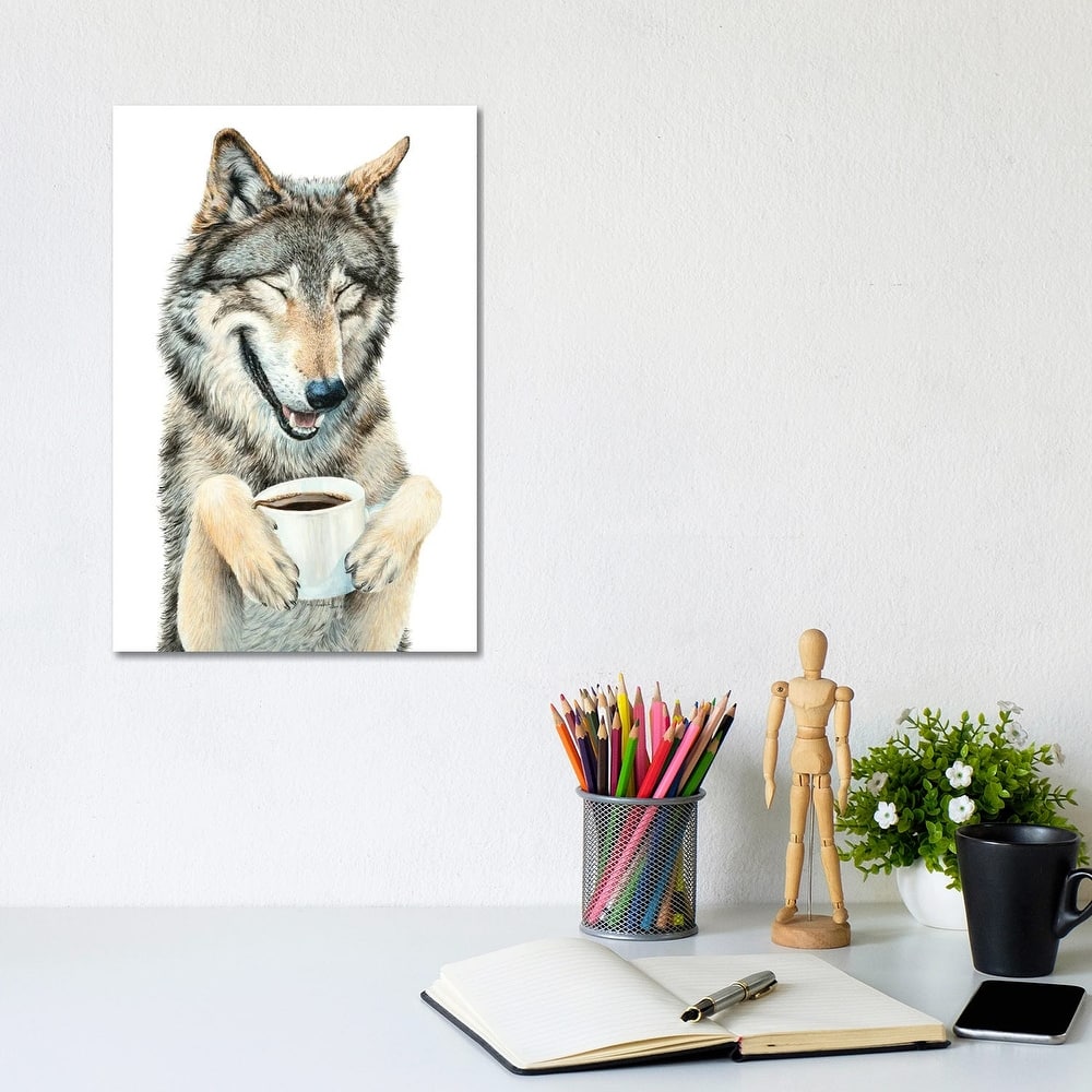 iCanvas "Coffee In The Moonlight" by Holly Simental Canvas Print