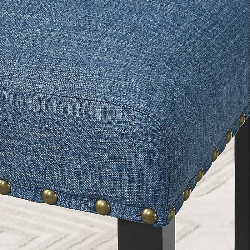 Strick & Bolton Gallaccio Contemporary 25-inch Fabric Stool (Set of 2)