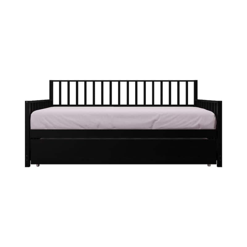 CraftPorch Classic Wooden Twin Size Daybed With Trundle