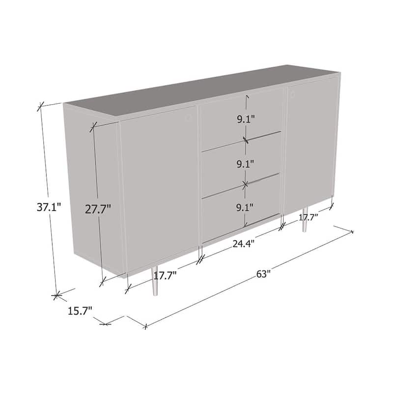 Rose 03 63" Sideboard
