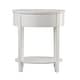 preview thumbnail 30 of 55, Fillmore 1-Drawer Oval Wood Shelf Accent End Table by iNSPIRE Q Modern