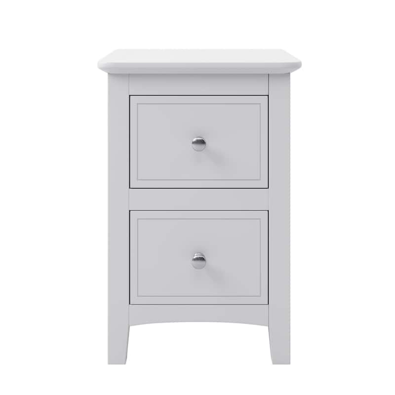 Modern Nightstand,Bedside Table with 2 Drawers for Bedroom Living Room