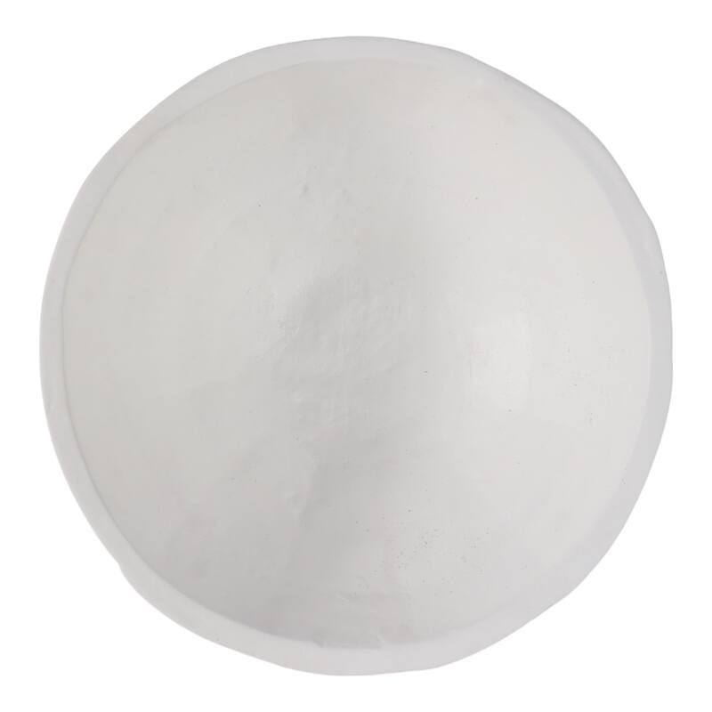 Paper Mache Windowpane Decorative Bowl Textured Design - 6" White - 13.75" x 13.75" x 5.75"