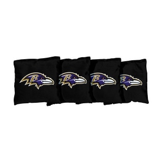 Baltimore Ravens NFL Football Black Cornhole Bags