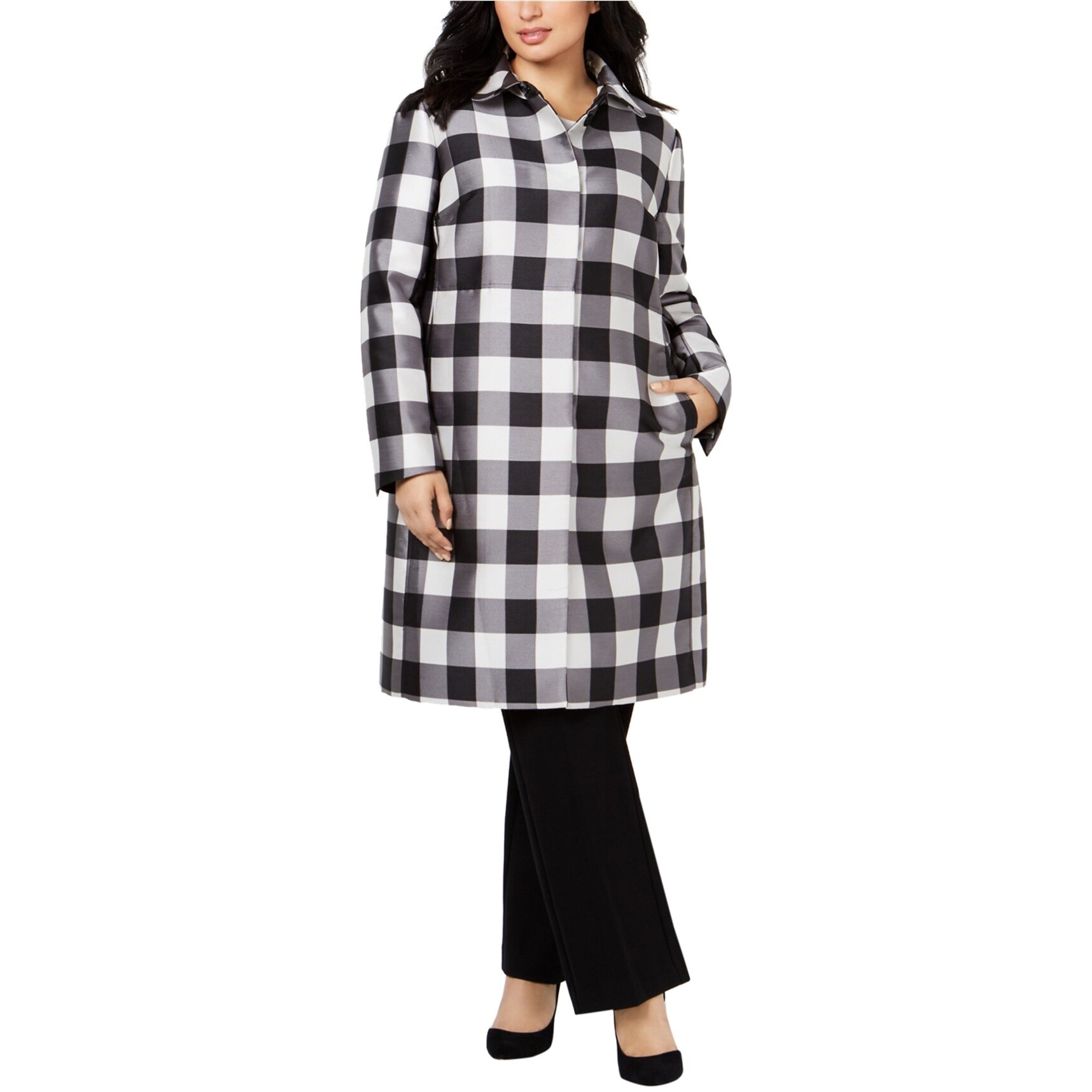 Anne Klein Womens Peter Pan Collar Coat Black 16w Overstock 32591562 Shop over 100 top peter pan collar coat and earn cash back all in one place. overstock com