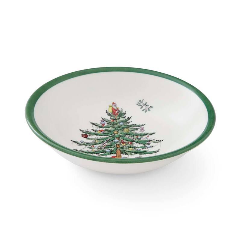 Spode Set of 4 Christmas Tree Cereal Bowls