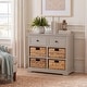 preview thumbnail 3 of 73, SAFAVIEH Cape Cod 6-Drawer Storage Unit - 30" W x 13" D x 28" H Vintage Grey