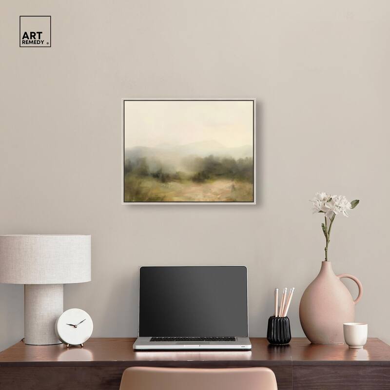 Haze Horizon Canvas by Art Remedy
