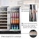 preview thumbnail 5 of 19, Lanbo Wine and Beverage Cooler, 30 Inch Compressor Under Counter Wine and Beverage Fridge, 33 Bottle and 70 Can