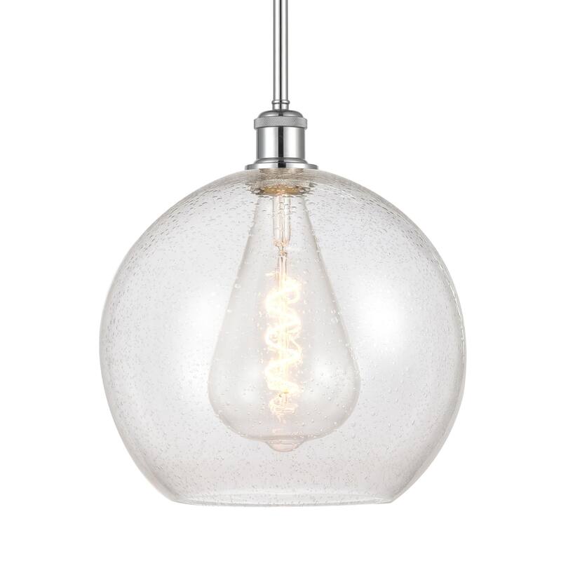 Innovations Lighting 516-1S-14-12 Athens Pendant Athens 12" Wide - Polished Chrome / Seedy